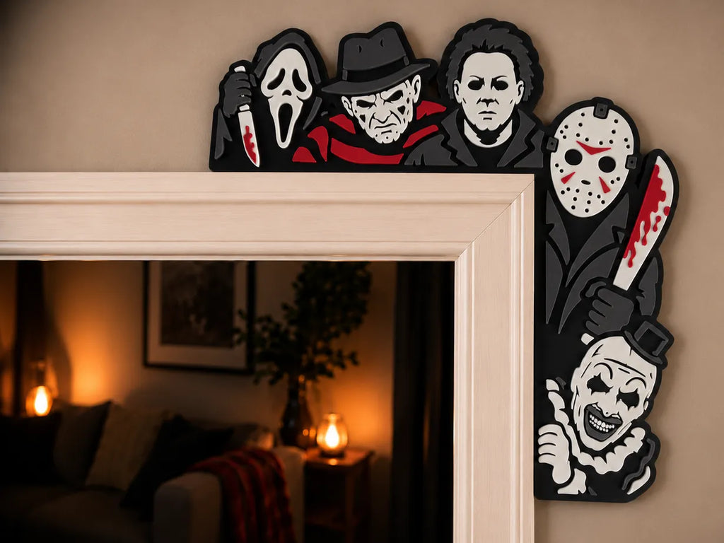 5 Slashers Door Frame Corner Décor 9 Inches - LEFT or RIGHT Available