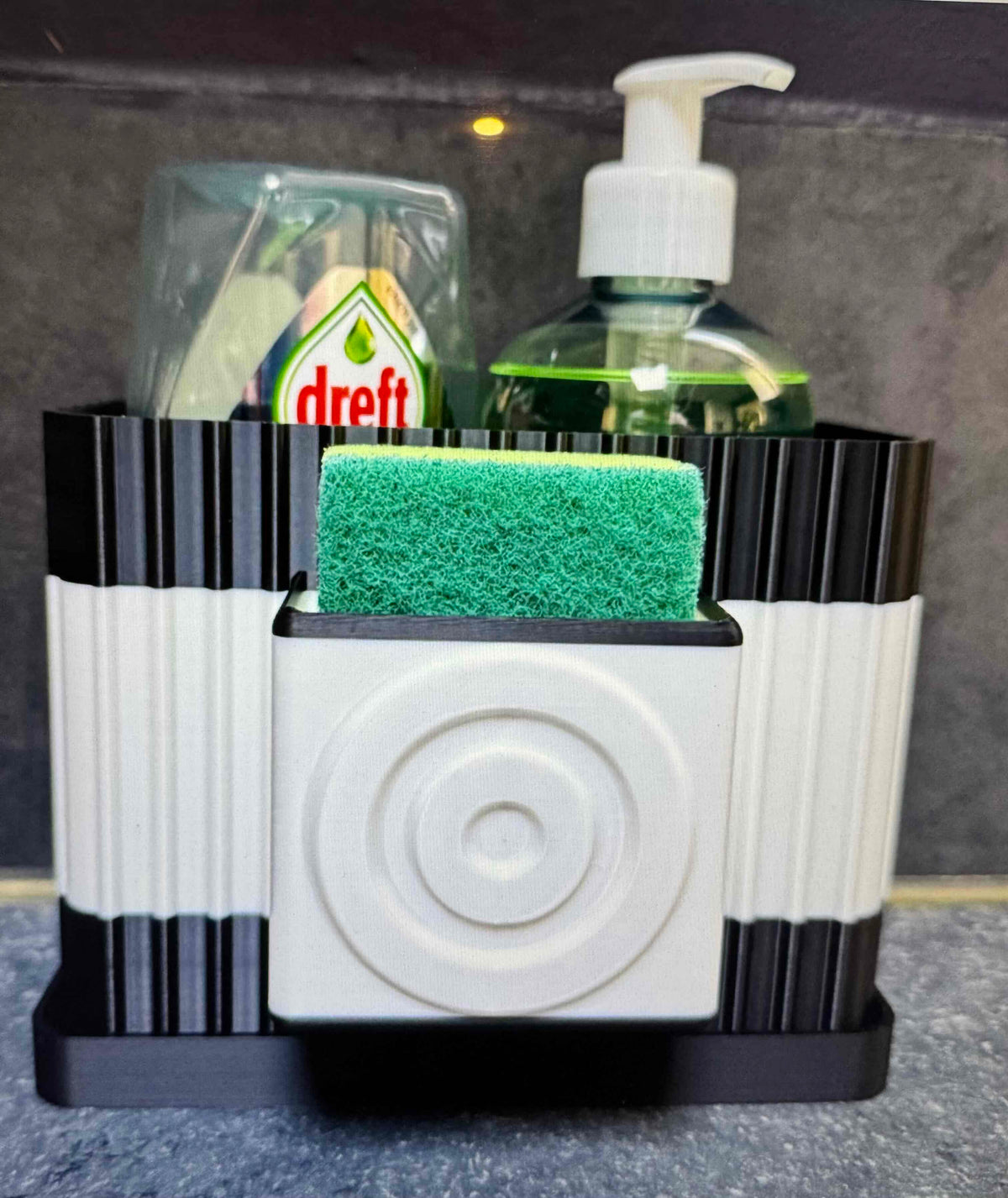 Kitchen Soap / Sponge Organizer with drip tray