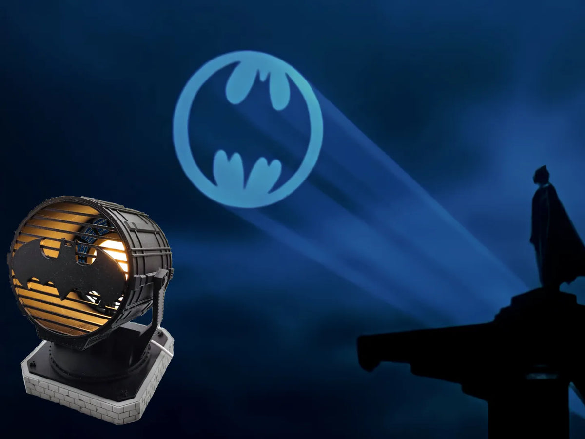 Lamp - Bat Signal with base with LED Puck Lighting