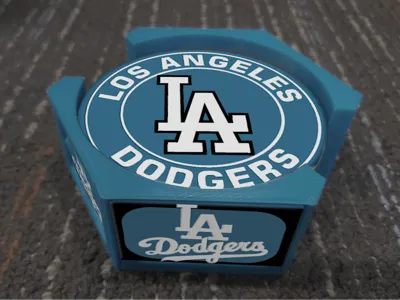 MLB Fan Send Coaster Set - 5 Piece Coaster with Stadium Fan Stand Holder