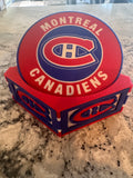NHL Fan Stand Holder - Montreal Canadiens - 5 Piece Cork Backed Premium Set