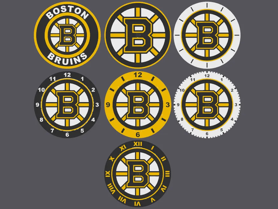 NHL Team Clocks - All 24 Teams and different faces and hands to choice from
