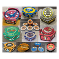 NHL Fan Stand Coaster Set - ALL NHL Teams - Includes 5 Coasters and Stadium Holder with Team Board Logos
