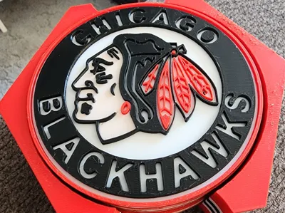 NHL Fan Stand Coaster Set - ALL NHL Teams - Includes 5 Coasters and Stadium Holder with Team Board Logos