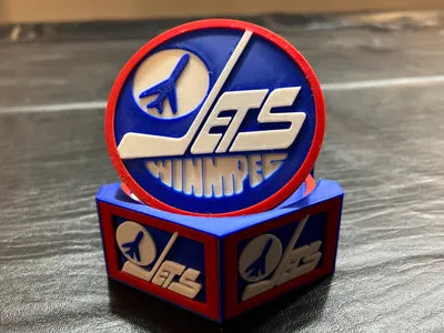 NHL Fan Stand Coaster Set - ALL NHL Teams - Includes 5 Coasters and Stadium Holder with Team Board Logos