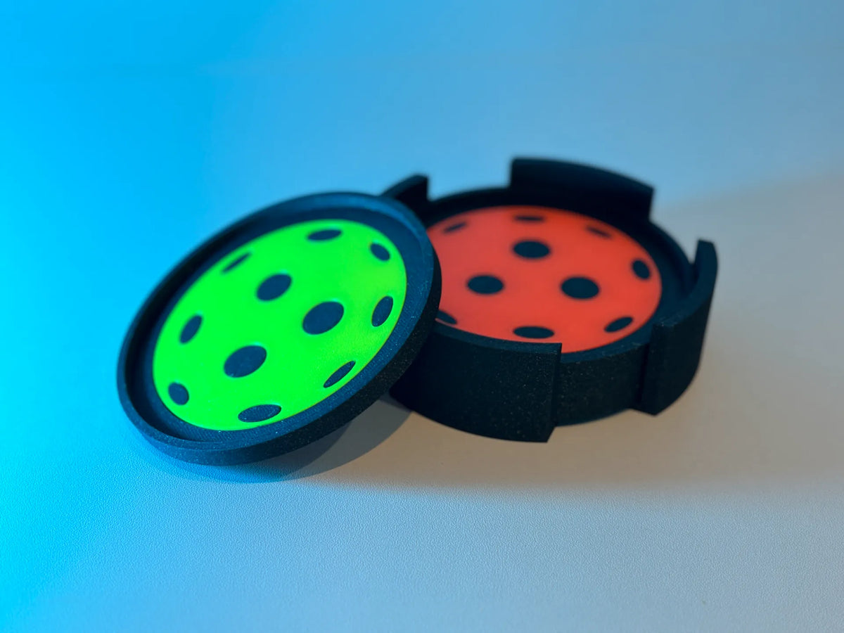 Pickleball Coasters 3.5" Round - Any Color Option