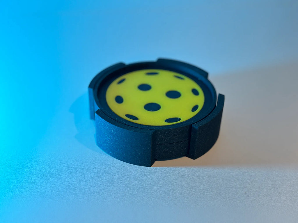 Pickleball Coasters 3.5" Round - Any Color Option
