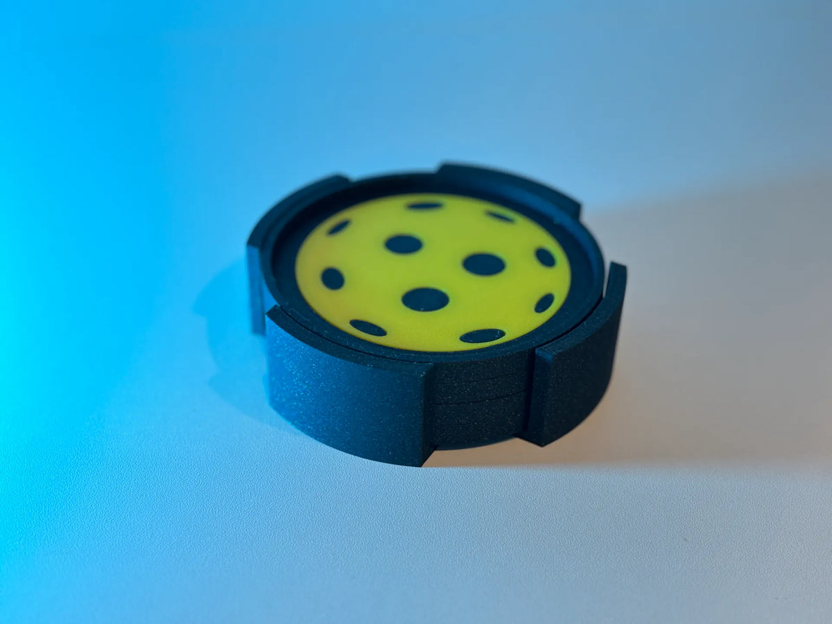 Pickleball Coasters 3.5" Round - Any Color Option