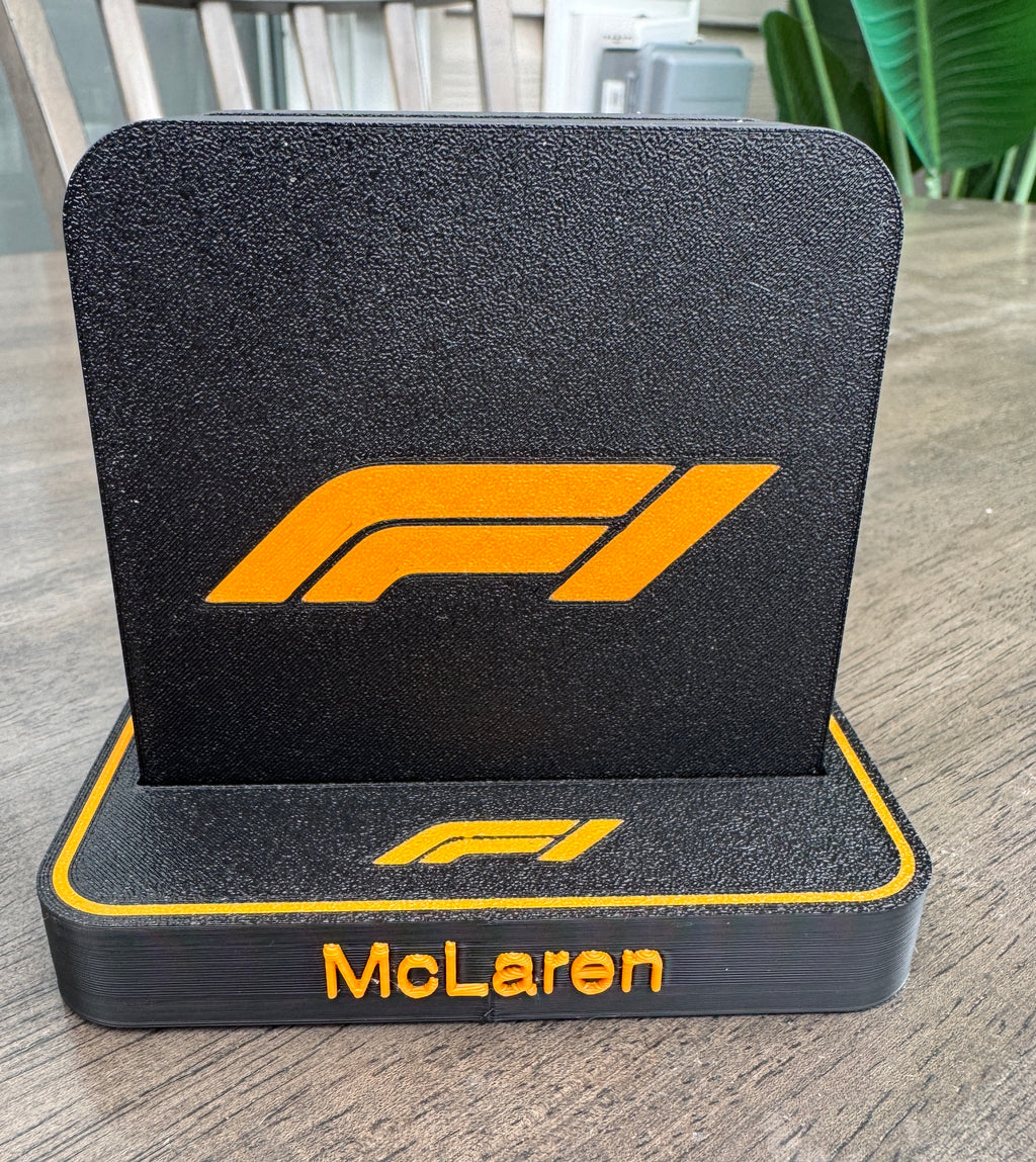 F1 Coasters x 6 w/ Holder - McLaren Orange