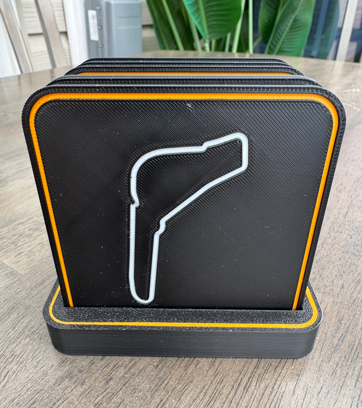 F1 Coasters x 6 w/ Holder - McLaren Orange