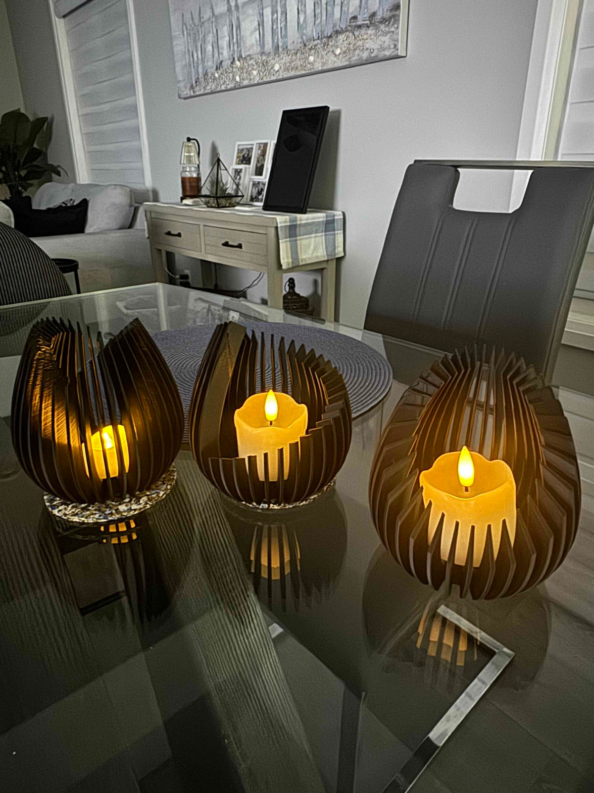 Tealight - 3 Design Ribbed Collection