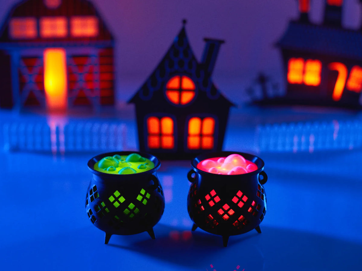Halloween - Cute Witch's Cauldron Tea Light - 3 inches