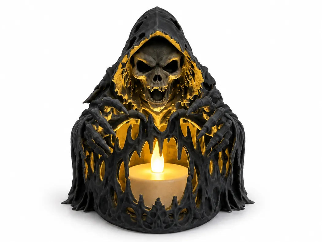 Halloween Reaper Tealight - 6 inches tall
