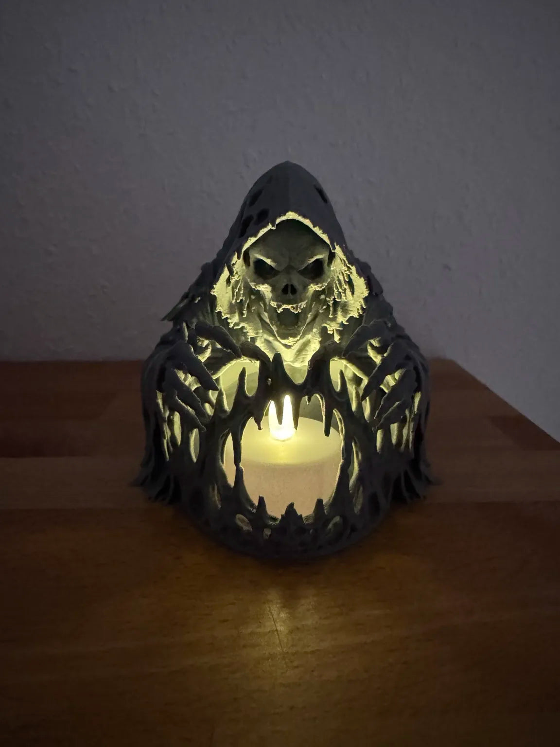 Halloween Reaper Tealight - 6 inches tall
