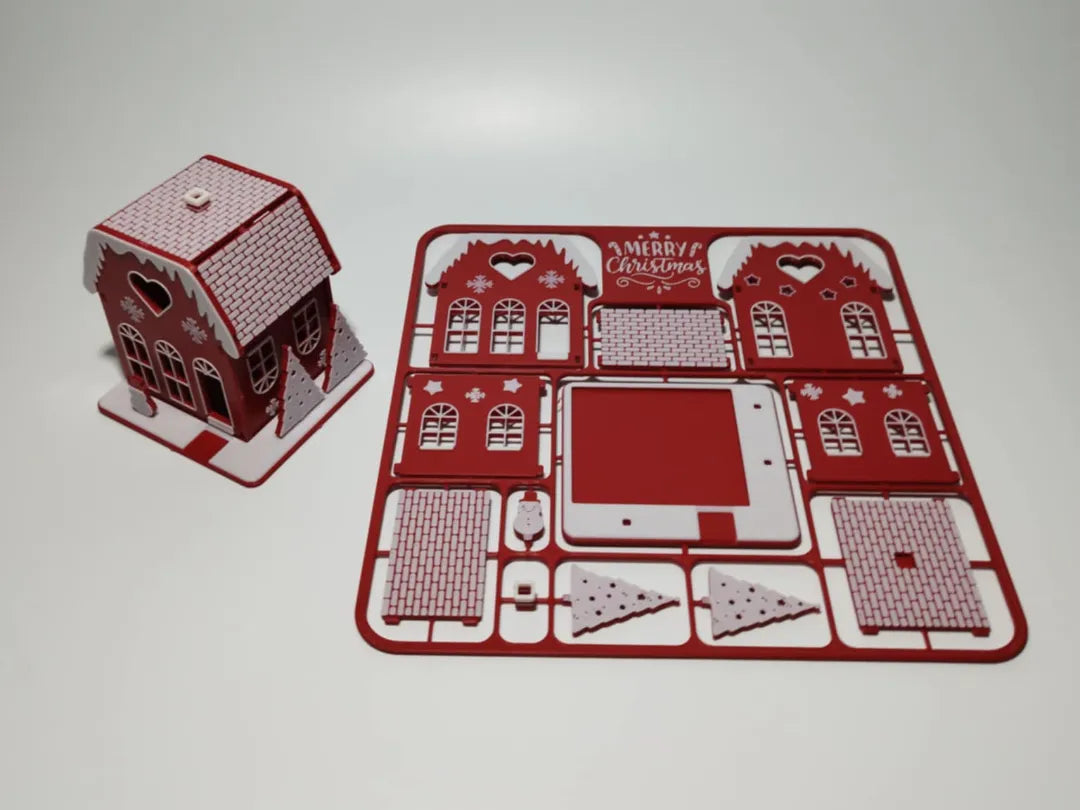Christmas House Kit Card, available in any color