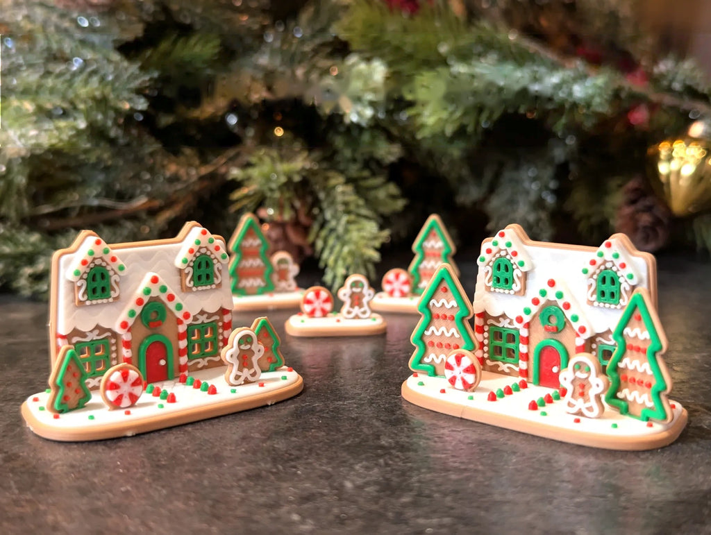 Gingerbread House - Kit Card in 4 Sizes S, M, L, XL