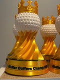 Golf Trophy - Gold / Silver / Bronze w/ Lettering