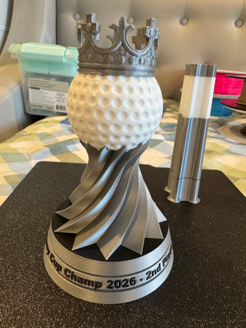 Golf Trophy - Gold / Silver / Bronze w/ Lettering