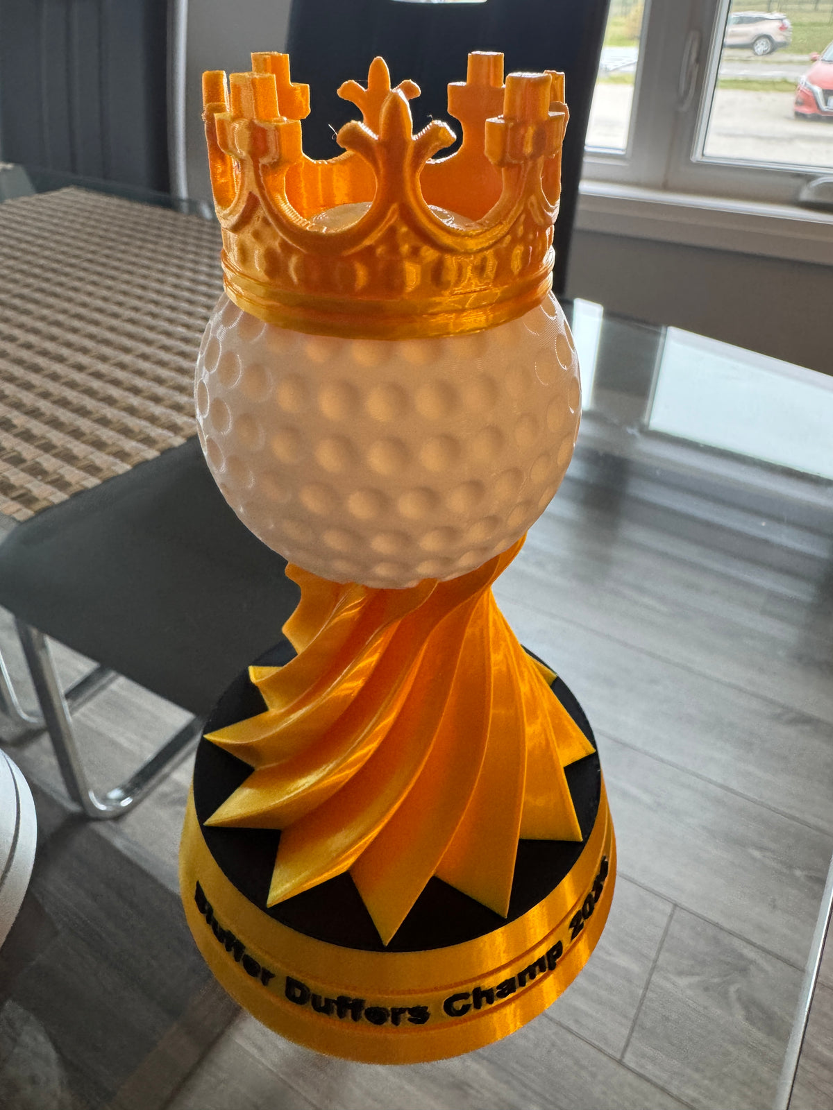 Golf Trophy - Gold / Silver / Bronze w/ Lettering
