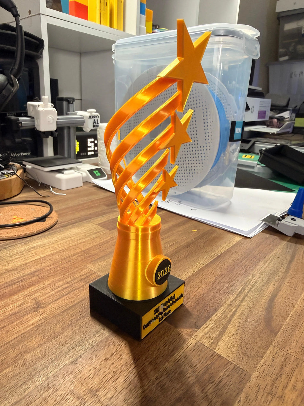 The Impossible Trophy - Fully Customizable with Text and Year Plate