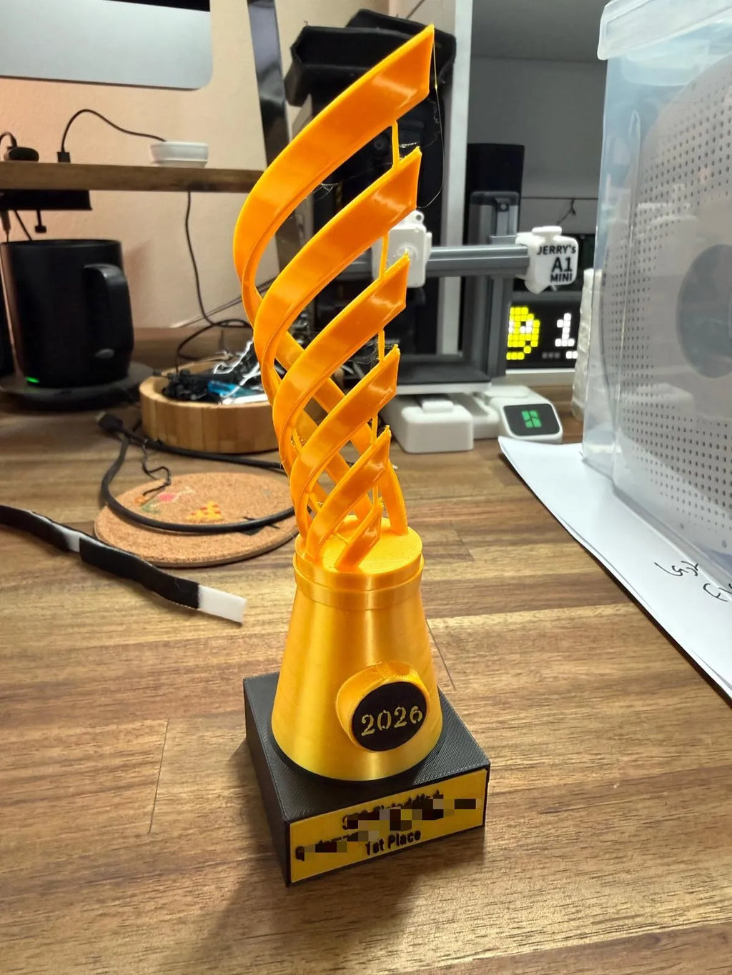 The Impossible Trophy - Fully Customizable with Text and Year Plate