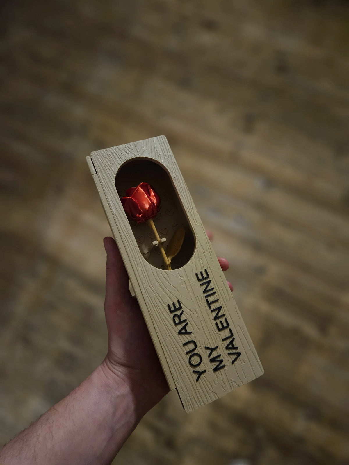 Valentines Box - I Love You / You Are My Valentines w/ Rose