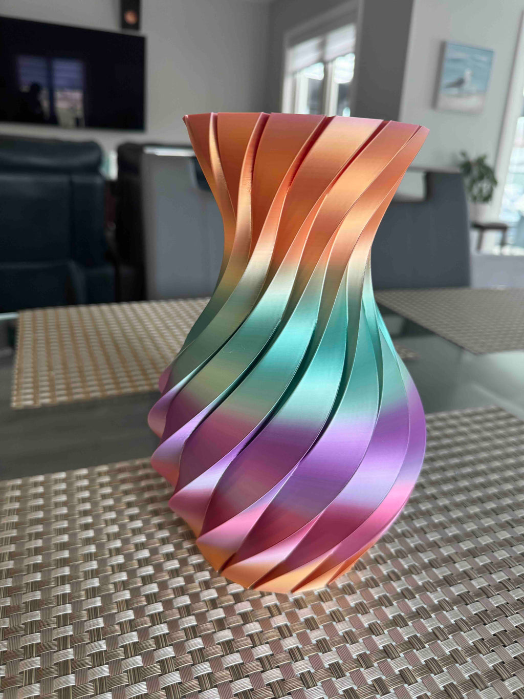 Color Changing / Multi Color Vase 8-1/2" high waterproof