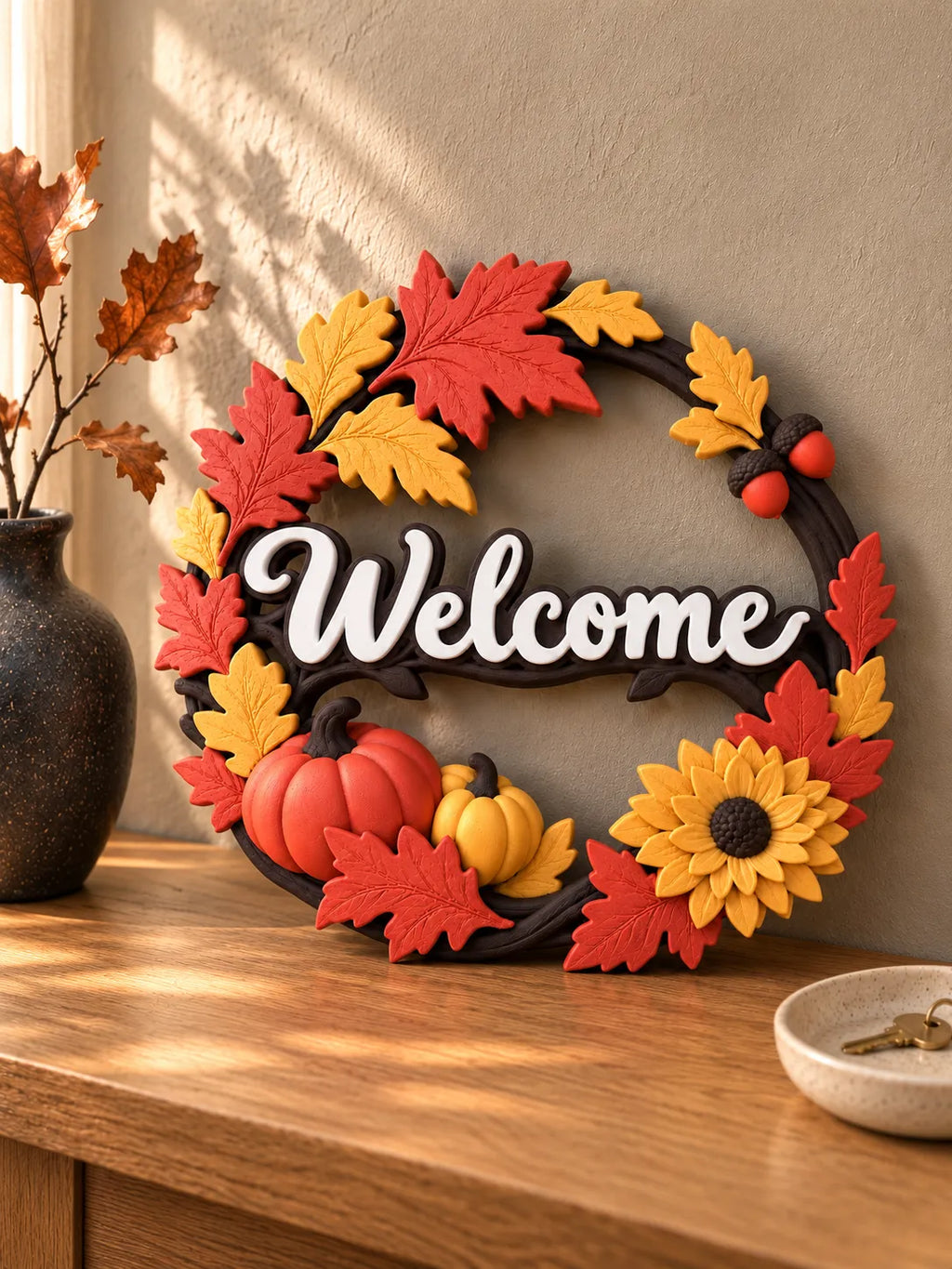 Welcome to Autumn – Fall Door Wreath