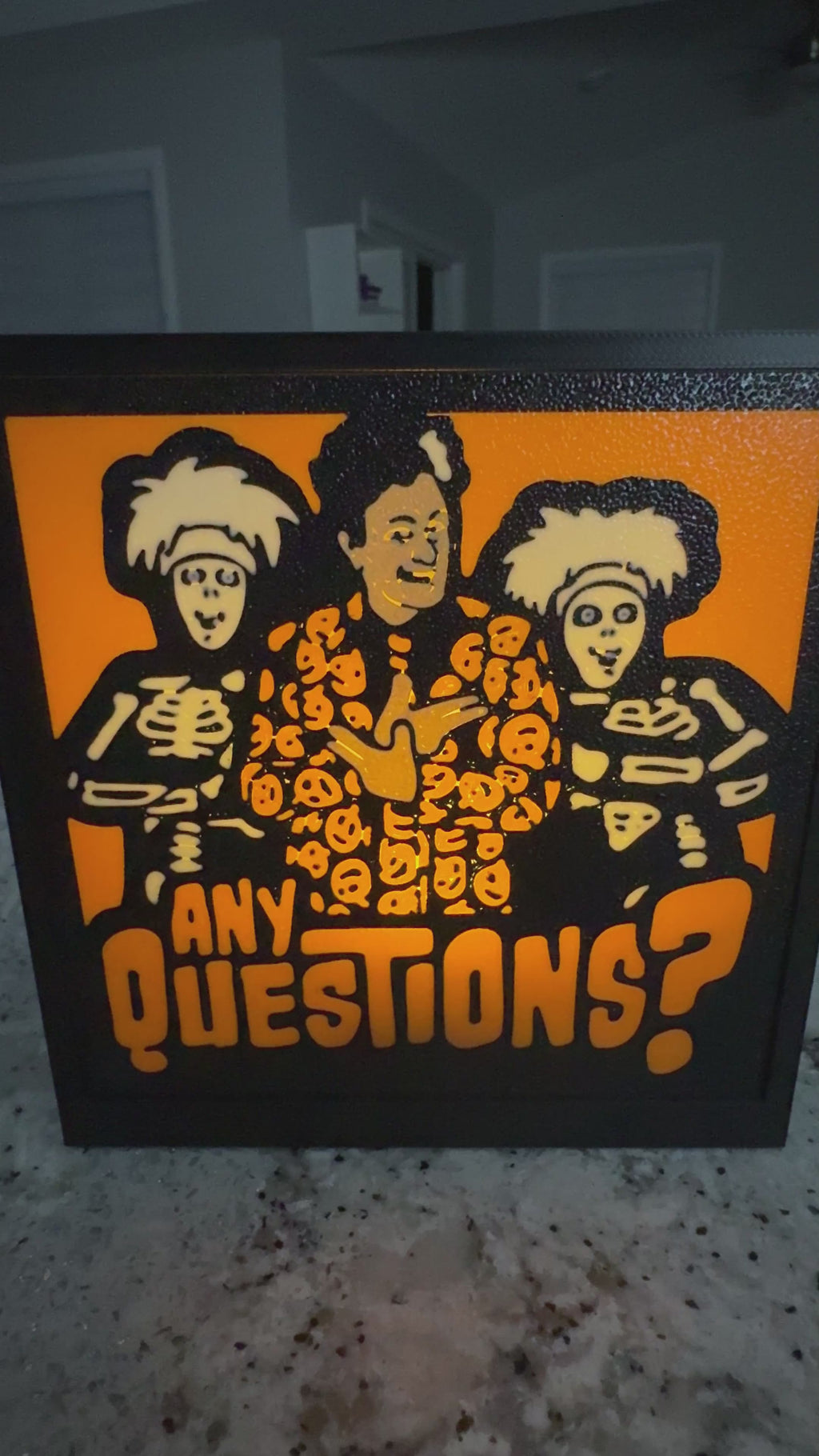 David S Pumpkins Light Box Tealight with timer